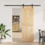 Puerta corredera con herrajes madera maciza de pino 70x210 cm en Puertas | Comprar online en Foru.es