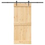 Puerta corredera con herrajes madera maciza de pino 90x210 cm en Puertas | Comprar online en Foru.es
