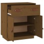Aparador de madera maciza de pino marrón miel 65,5x40x75 cm de vidaXL, Aparadores - Ref: Foro24-820130, Precio: 112,34 €, Des...