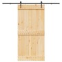 Puerta corredera con herrajes madera maciza de pino 100x210 cm en Puertas | Comprar online en Foru.es