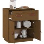 Aparador de madera maciza de pino marrón miel 65,5x40x75 cm de vidaXL, Aparadores - Ref: Foro24-820130, Precio: 112,34 €, Des...