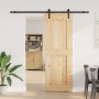 Puerta corredera con herrajes madera maciza de pino 80x210 cm en Puertas | Comprar online en Foru.es