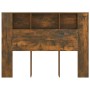 Mueble cabecero roble ahumado 140x18,5x104,5 cm de vidaXL, Cabeceros y pies de cama - Ref: Foro24-817270, Precio: 59,33 €, De...