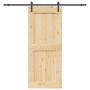 Puerta corredera con herrajes madera maciza de pino 95x210 cm en Puertas | Comprar online en Foru.es