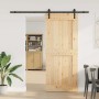 Puerta corredera con herrajes madera maciza de pino 95x210 cm en Puertas | Comprar online en Foru.es