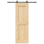Puerta corredera con herrajes madera maciza de pino 70x210 cm en Puertas | Comprar online en Foru.es