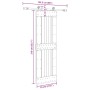 Puerta corredera con herrajes madera maciza de pino 70x210 cm en Puertas | Comprar online en Foru.es