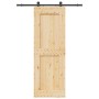 Puerta corredera con herrajes madera maciza de pino 80x210 cm en Puertas | Comprar online en Foru.es