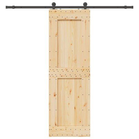 Puerta corredera con herrajes madera maciza de pino 70x210 cm en Puertas | Comprar online en Foru.es