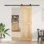 Puerta corredera con herrajes madera maciza de pino 70x210 cm en Puertas | Comprar online en Foru.es