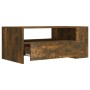 Mesa de centro madera de ingeniería roble ahumado 102x55x42 cm de vidaXL, Mesas de centro - Ref: Foro24-816934, Precio: 68,74...