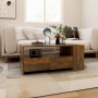 Mesa de centro madera de ingeniería roble ahumado 102x55x42 cm de vidaXL, Mesas de centro - Ref: Foro24-816934, Precio: 68,74...