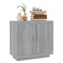 Aparador de madera contrachapada gris Sonoma 80x40x75 cm de vidaXL, Aparadores - Ref: Foro24-817235, Precio: 71,16 €, Descuen...
