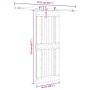 Puerta corredera con herrajes madera maciza de pino 85x210 cm en Puertas | Comprar online en Foru.es