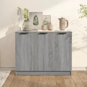 Aparador de madera contrachapada gris Sonoma 90,5x30x70 cm de vidaXL, Aparadores - Ref: Foro24-817025, Precio: 89,31 €, Descu...