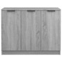 Aparador de madera contrachapada gris Sonoma 90,5x30x70 cm de vidaXL, Aparadores - Ref: Foro24-817025, Precio: 91,69 €, Descu...