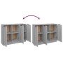 Aparador de madera contrachapada gris Sonoma 90,5x30x70 cm de vidaXL, Aparadores - Ref: Foro24-817025, Precio: 91,69 €, Descu...