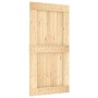 Puerta corredera con herrajes madera maciza de pino 100x210 cm en Puertas | Comprar online en Foru.es