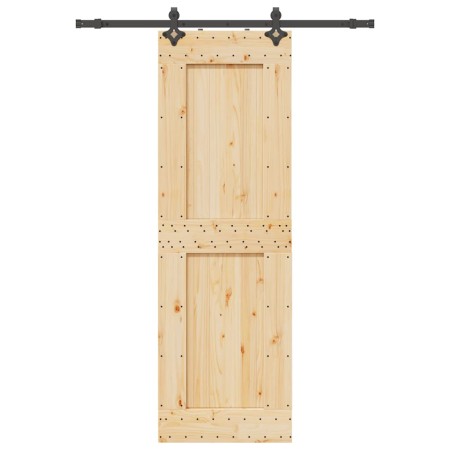 Puerta corredera con herrajes madera maciza de pino 70x210 cm en Puertas | Comprar online en Foru.es