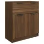 Aparador de madera contrachapada roble marrón 60x30x70 cm de vidaXL, Aparadores - Ref: Foro24-816993, Precio: 67,75 €, Descue...