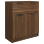 Aparador de madera contrachapada roble marrón 60x30x70 cm de vidaXL, Aparadores - Ref: Foro24-816993, Precio: 69,08 €, Descue...