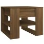 Mesa de centro madera de ingeniería roble marrón 55,5x55x45 cm de vidaXL, Mesas de centro - Ref: Foro24-816933, Precio: 43,32...