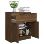 Aparador de madera contrachapada roble marrón 60x30x70 cm de vidaXL, Aparadores - Ref: Foro24-816993, Precio: 67,75 €, Descue...