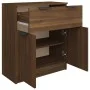 Aparador de madera contrachapada roble marrón 60x30x70 cm de vidaXL, Aparadores - Ref: Foro24-816993, Precio: 67,75 €, Descue...