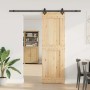 Puerta corredera con herrajes madera maciza de pino 70x210 cm en Puertas | Comprar online en Foru.es