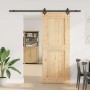 Puerta corredera con herrajes madera maciza de pino 90x210 cm en Puertas | Comprar online en Foru.es