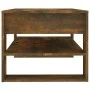 Mesa de centro madera contrachapada roble ahumado 102x55x45 cm de vidaXL, Mesas de centro - Ref: Foro24-816928, Precio: 66,83...