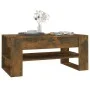 Mesa de centro madera contrachapada roble ahumado 102x55x45 cm de vidaXL, Mesas de centro - Ref: Foro24-816928, Precio: 66,83...