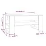 Mesa de centro madera contrachapada roble ahumado 102x55x45 cm de vidaXL, Mesas de centro - Ref: Foro24-816928, Precio: 66,83...
