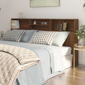 Armario cabecero marrón roble 200x19x103,5 cm de vidaXL, Cabeceros y pies de cama - Ref: Foro24-817260, Precio: 89,29 €, Desc...