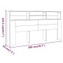 Armario cabecero marrón roble 200x19x103,5 cm de vidaXL, Cabeceros y pies de cama - Ref: Foro24-817260, Precio: 89,29 €, Desc...