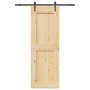 Puerta corredera con herrajes madera maciza de pino 80x210 cm en Puertas | Comprar online en Foru.es