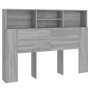 Mueble cabecero gris Sonoma 140x19x103,5 cm de vidaXL, Cabeceros y pies de cama - Ref: Foro24-817250, Precio: 62,05 €, Descue...
