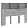 Mueble cabecero gris Sonoma 140x19x103,5 cm de vidaXL, Cabeceros y pies de cama - Ref: Foro24-817250, Precio: 61,33 €, Descue...
