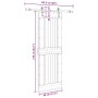 Puerta corredera con herrajes madera maciza de pino 80x210 cm en Puertas | Comprar online en Foru.es