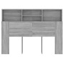 Mueble cabecero gris Sonoma 140x19x103,5 cm de vidaXL, Cabeceros y pies de cama - Ref: Foro24-817250, Precio: 62,05 €, Descue...