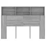 Mueble cabecero gris Sonoma 140x19x103,5 cm de vidaXL, Cabeceros y pies de cama - Ref: Foro24-817250, Precio: 61,33 €, Descue...