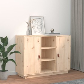 Aparador madera maciza de pino 100x40x75 cm de vidaXL, Aparadores - Ref: Foro24-820132, Precio: 131,61 €, Descuento: %