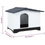Caseta para perros polipropileno gris 90,5x68x66 cm de vidaXL, Casetas para perros - Ref: Foro24-152230, Precio: 126,76 €, De...