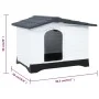 Caseta para perros polipropileno gris 90,5x68x66 cm de vidaXL, Casetas para perros - Ref: Foro24-152230, Precio: 141,88 €, De...