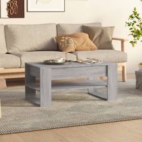 Mesa de centro madera contrachapada gris Sonoma 102x55x45 cm de vidaXL, Mesas de centro - Ref: Foro24-816929, Precio: 70,81 €...
