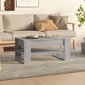 Mesa de centro madera contrachapada gris Sonoma 102x55x45 cm de vidaXL, Mesas de centro - Ref: Foro24-816929, Precio: 68,26 €...