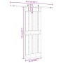 Puerta corredera con herrajes madera maciza de pino 85x210 cm en Puertas | Comprar online en Foru.es