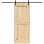 Puerta corredera con herrajes madera maciza de pino 90x210 cm en Puertas | Comprar online en Foru.es