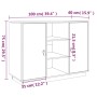 Aparador madera maciza de pino 100x40x75 cm de vidaXL, Aparadores - Ref: Foro24-820132, Precio: 131,61 €, Descuento: %