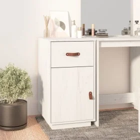 Solid white pine wood desk cabinet 40x50x75 cm by vidaXL, Lockers and storage cabinets - Ref: Foro24-820098, Price: 100,15 €,...